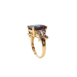 Synthetic Alexandrite Butterfly Ring