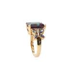 Synthetic Alexandrite Butterfly Ring