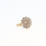 Clustered Diamond Ring