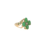 Emerald Flower Ring