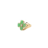 Emerald Flower Ring