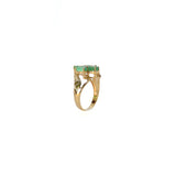 Emerald Flower Ring