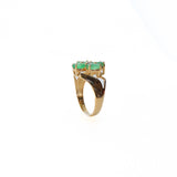 Emerald Flower Ring