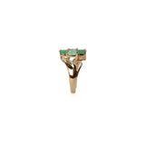 Emerald Flower Ring