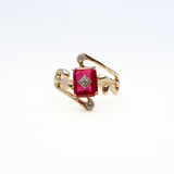 Rectangular Ruby Ring