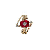 Rectangular Ruby Ring