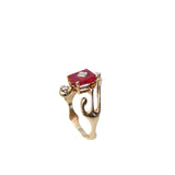 Rectangular Ruby Ring