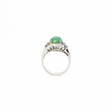 Jade and Diamond Ring