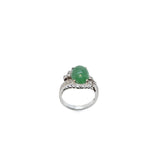 Jade and Diamond Ring