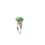 Jade and Diamond Ring