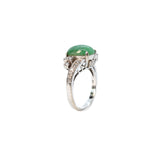 Jade and Diamond Ring