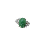 Jade and Diamond Ring