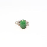 Jade and Diamond Ring