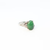 Jade and Diamond Ring