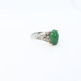 Jade and Diamond Ring