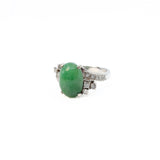 Jade and Diamond Ring