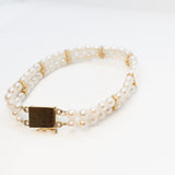 Two Strand Pearl Bracelet 14K