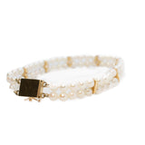 Two Strand Pearl Bracelet 14K