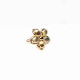 14k Yellow Gold Flower Ring