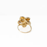 14k Yellow Gold Flower Ring