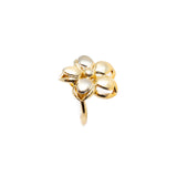 14k Yellow Gold Flower Ring