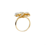 14k Yellow Gold Flower Ring