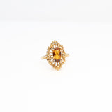 Marquise Citrine Ring