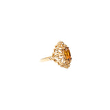 Marquise Citrine Ring