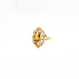 Marquise Citrine Ring