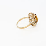 Marquise Citrine Ring